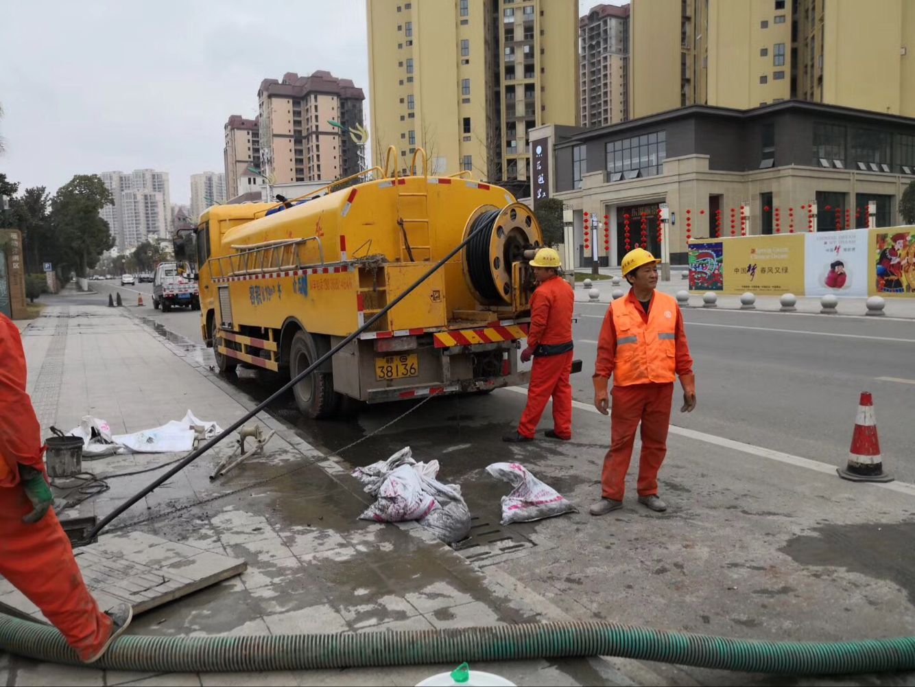 丰城排污管道清淤-管道清洗
